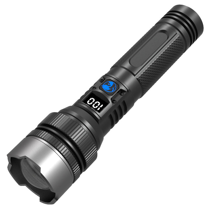 đ„Hot Saleđ„White Laser Flashlight with Zoom, Power Bank, and Digital Display