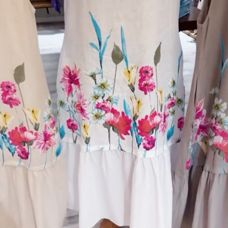🌸Spring Specials🌸 Women's Loose Round Neck Sleeveless Floral Dress