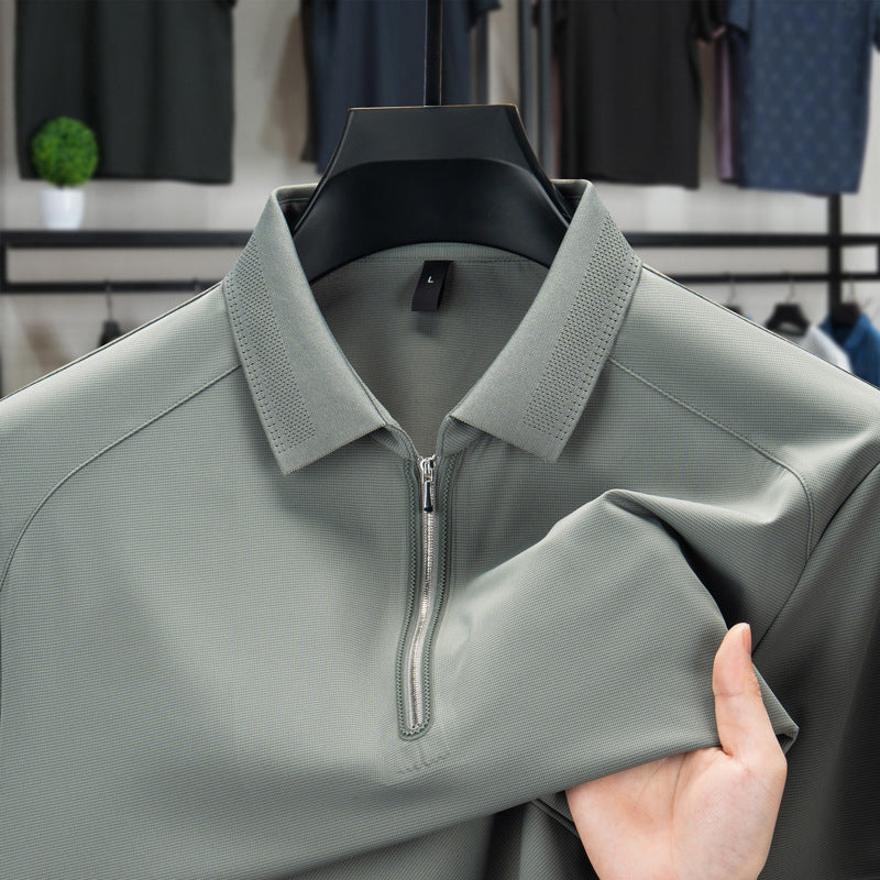 Men's Half Zipper Lapel Shirt✨
