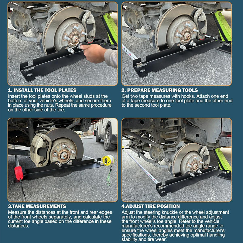 Stainless Steel Wheel Alignment Tool Plate(50% OFF)