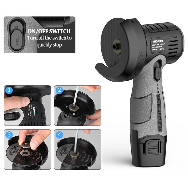 ā³Time-limited Specialš§°12V Mini Angle Grinder with Cutting Disc