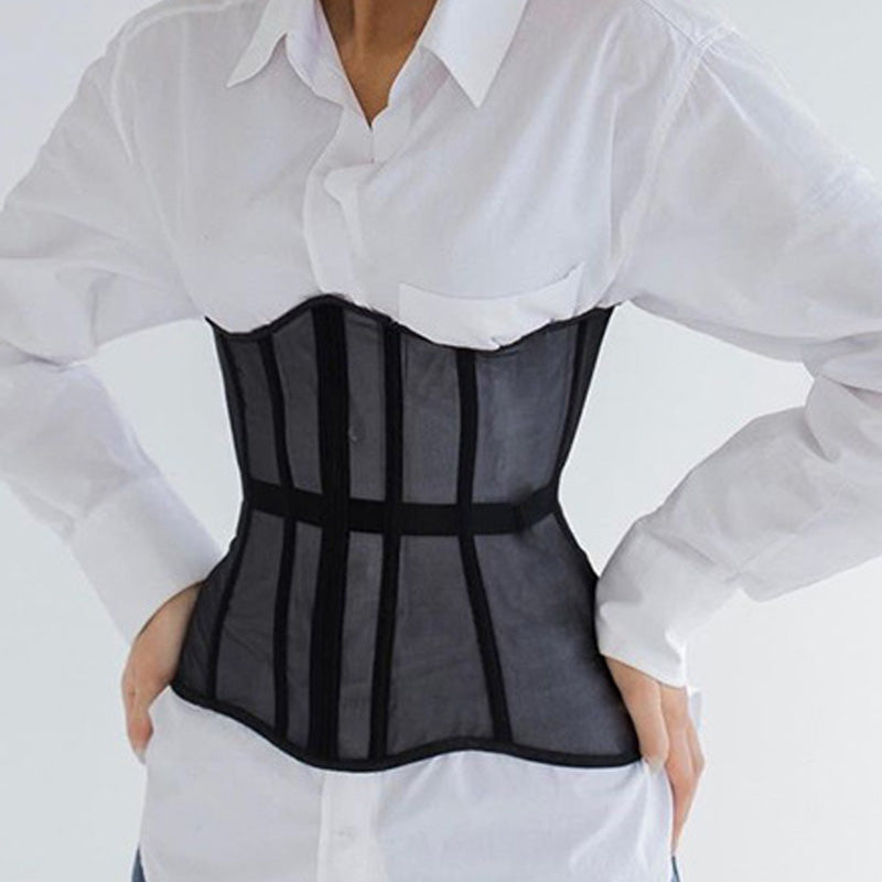 Mesh Fishbone Waist Cincher