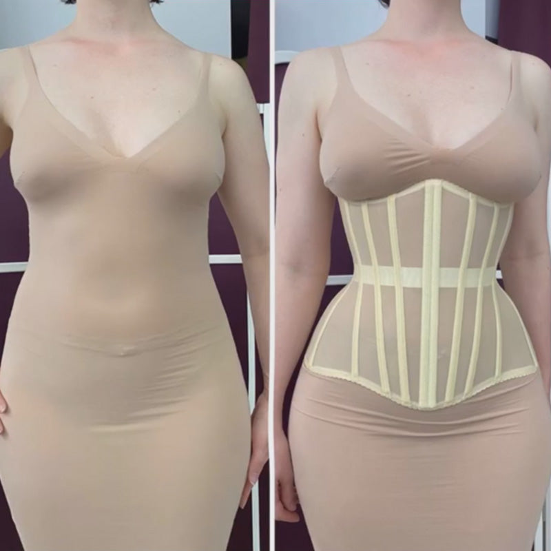 Mesh Fishbone Waist Cincher