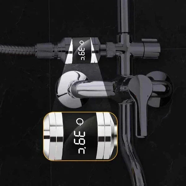 🚿 Digital Shower Thermometer with Color Temperature Alerts