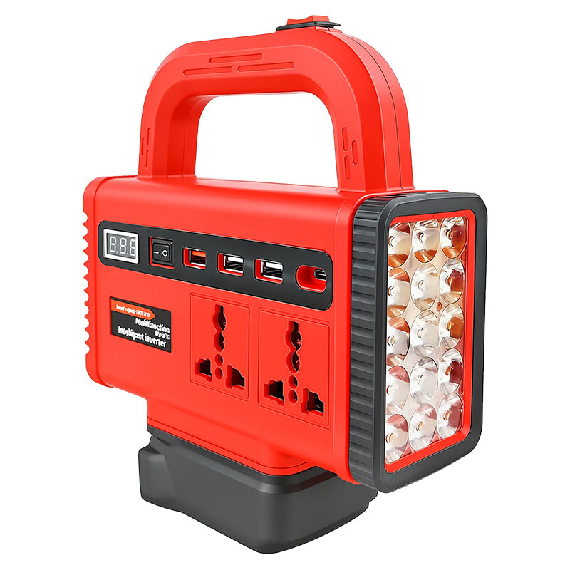 📢📢50% OFF !!!⏰Portable Power Inverter with LED Work Light