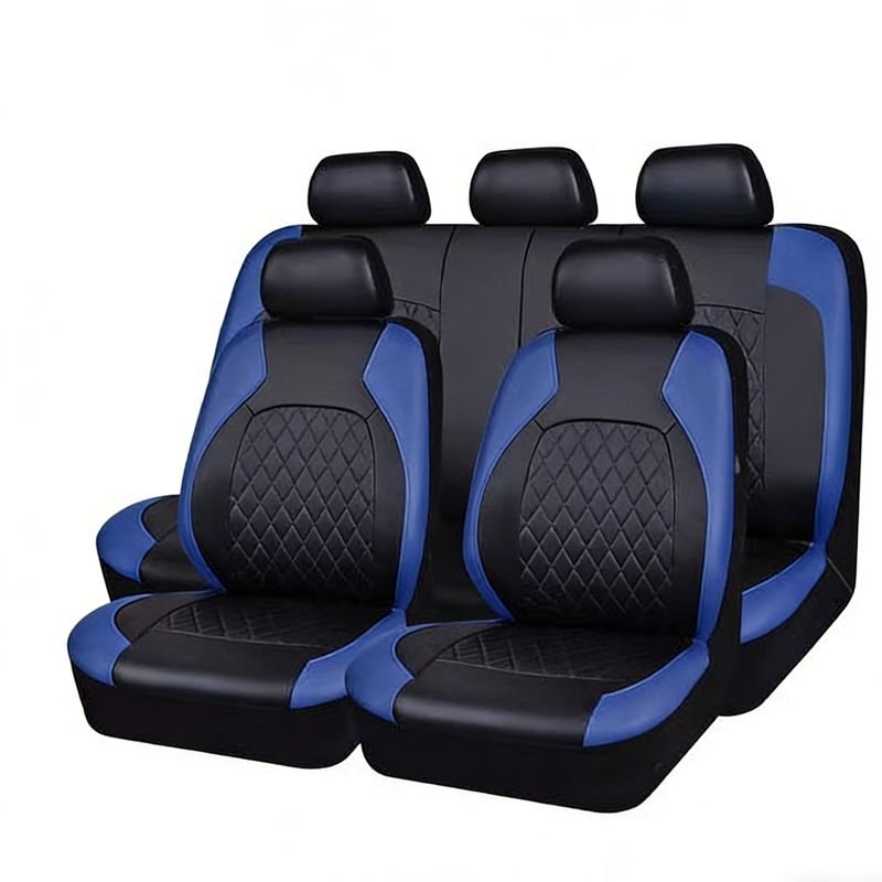 ๐ 2026 Sale โ Over 36,400 Sold ๐ 9-Piece Quilted Faux Leather Seat Covers โ Car Interior Accessory โฐ