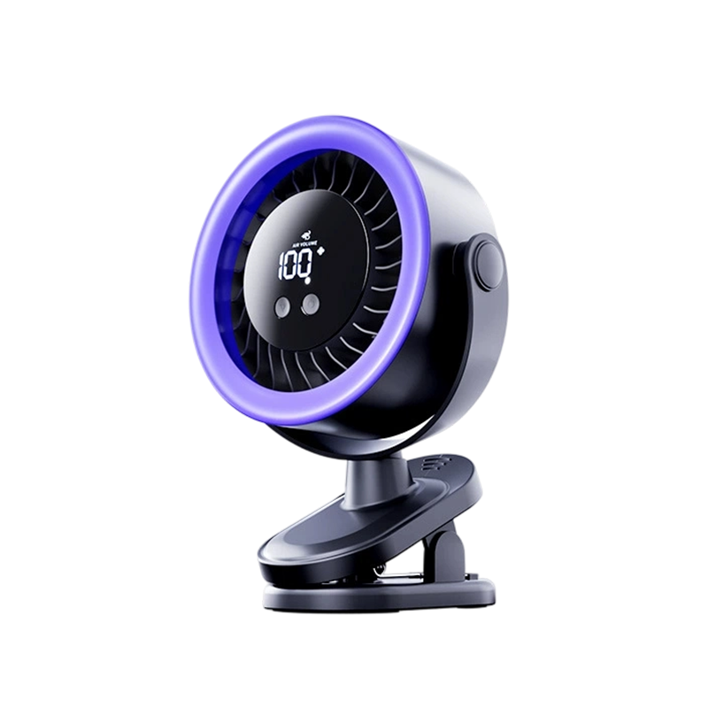 🌬️ USB Wall-Mountable Turbo Fan Digital Display Strong-Grip Clamp 💤 Ultra-Quiet Nighttime Cooling Omnidirectional Pivot 50% OFF Today