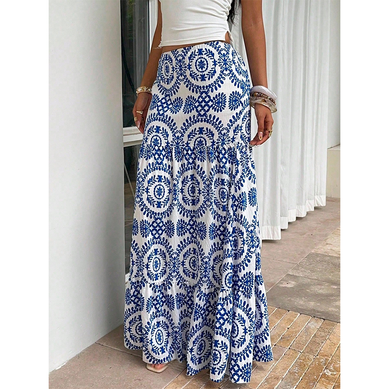 🔥50% OFF NOW🌴Women Flowy Maxi Skirt‑Light‑Weight Summer Holiday Long Skirt for Beach & Daily Wear