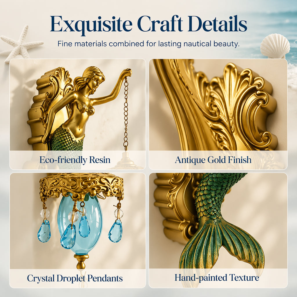 ๐ฏ๏ธ๐ 50% OFF! Vintage Mermaid Wall Sconce โ For Indoor and Outdoor Use