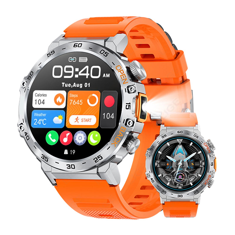 โ 50% OFF NOW! ๐๏ธ Outdoor Smartwatch โ Rugged, LED Flashlight & Bluetooth Calling โ For Sports, Fitness & Adventure ๐ฆ