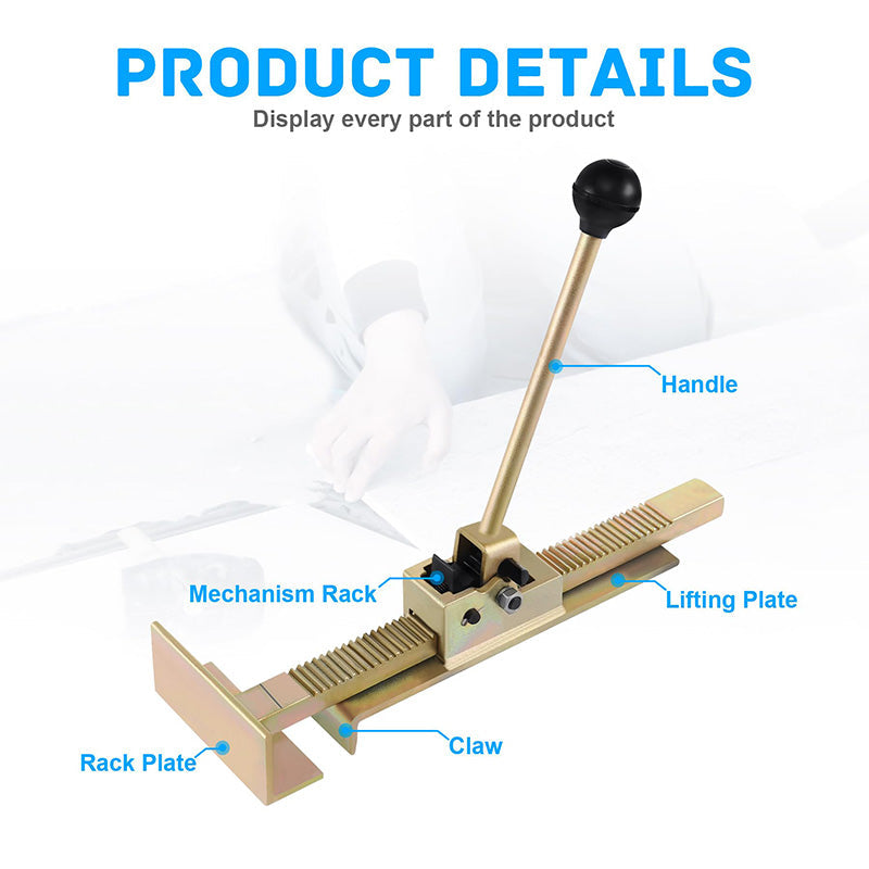 📏 50% OFF NOW! 🏠 Ratcheting Plank Jack – Heavy-Duty, Precise Alignment & Ergonomic Grip – For Hardwood Floor Installation 🛠️