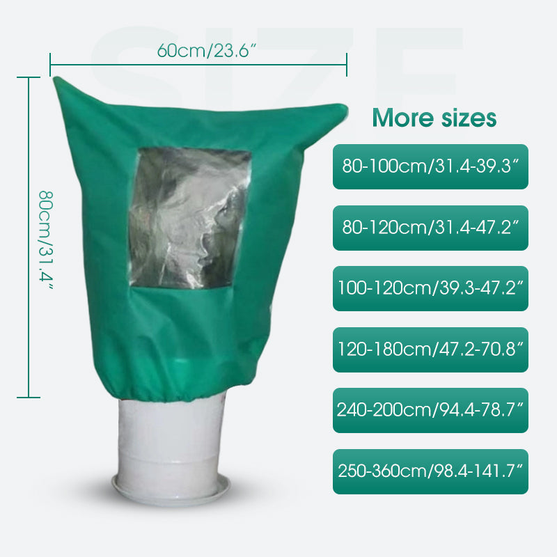 ❄️ LIMITED-TIME 50% OFF 🌱 Winter Plant Cover — Freeze Protection, Zipper & Drawstring, Clear Window