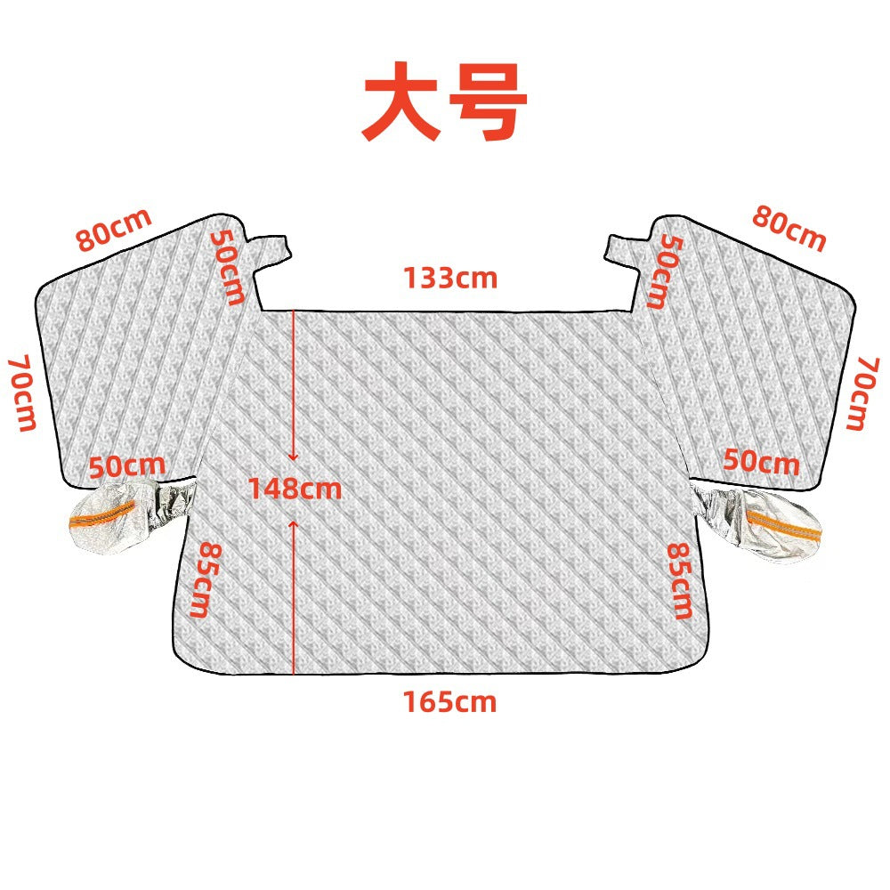 ⏳Time-Limited Special⏰Thickened Magnetic Car Windshield Snow Cover Winter Front Windshield Half Cover for Sedans and SUVs