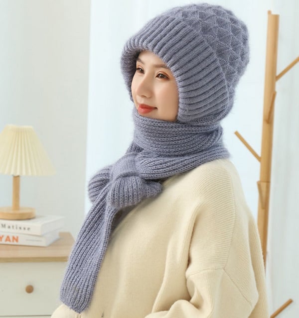 🎅EARLY CHRISTMAS SALE -49% OFF 🎄Winter Versatile Knitted Hooded Scarf for Women