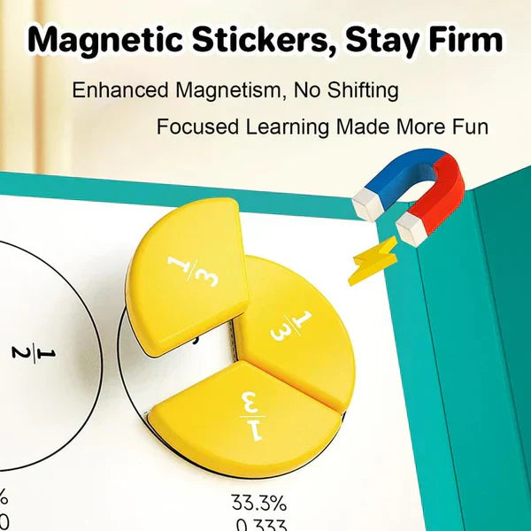 🧮 50% OFF NOW! 📚 Magnetic Fraction Demonstration Book – Hands-On Learning, Visual Teaching Tool & Reusable ✨