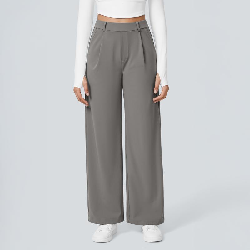 💝New Style✨Women's High Waisted Straight Leg Work Trousers , Smart & Casual Look for Office and Beyond