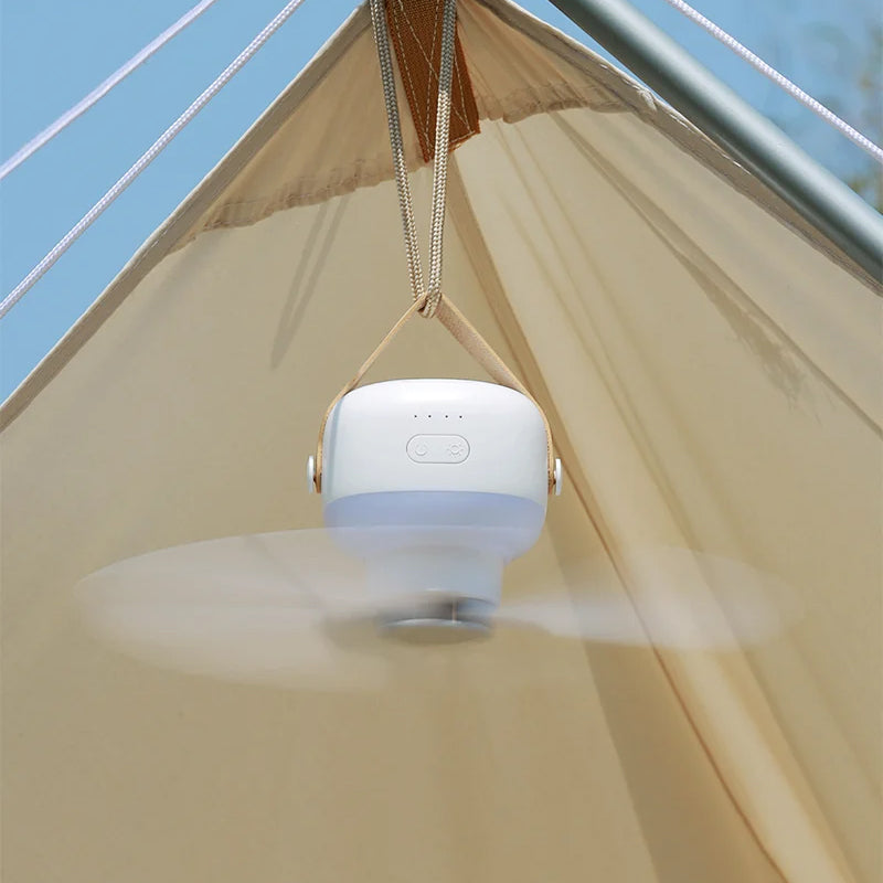 Portable Silent Ceiling Fan with Light