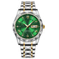 Waterproof Luminous Stainless Steel Two-tone Quartz Men's Watch