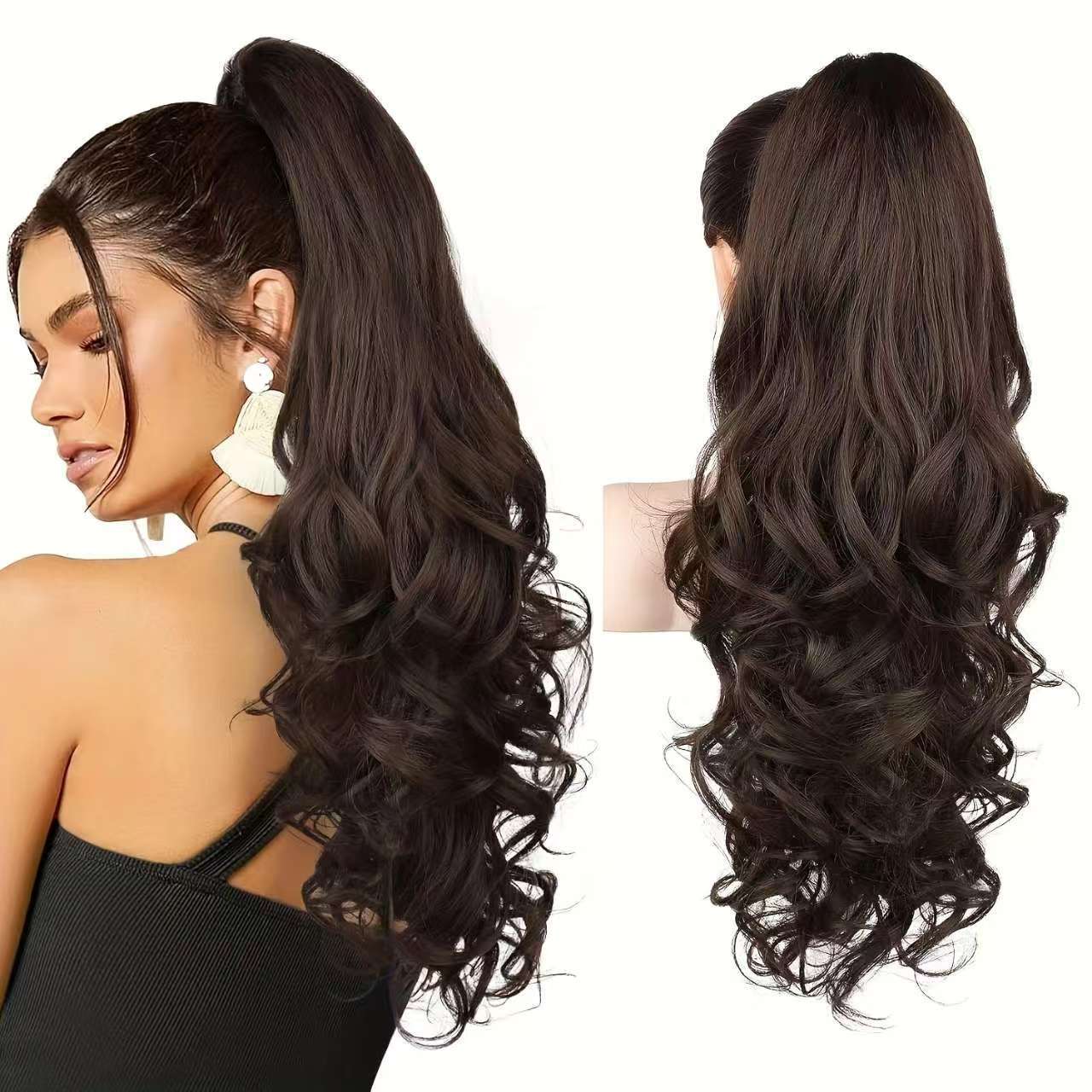 💜Limited time promotion 50%OFF💜Clip-on Wavy Ponytail Extension