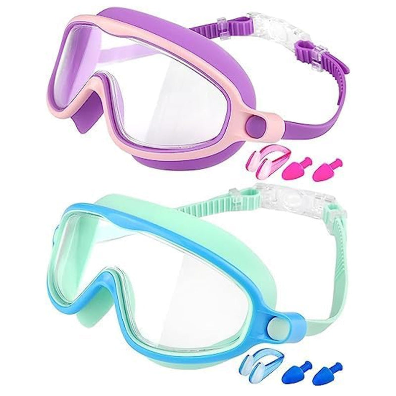 🥳2026 HOT SALE🥳 50% OFF! 🔥🏆#1 Bestselling🏊‍♀️HD children's large frame waterproof and anti-fog swimming goggles