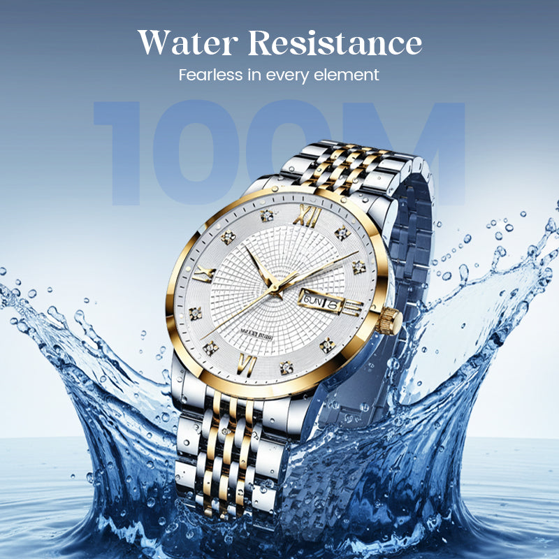 ⏳Year-End Premium Sale: 80% OFF💥Men's Stainless Steel Waterproof Business Watch