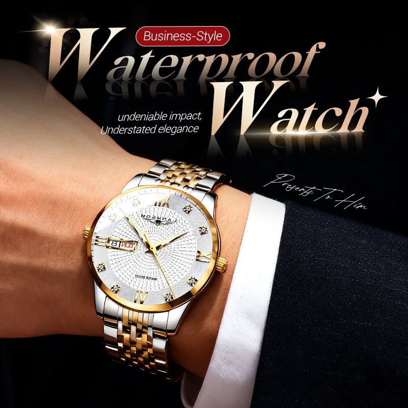 ⏳Year-End Premium Sale: 80% OFF💥Men's Stainless Steel Waterproof Business Watch