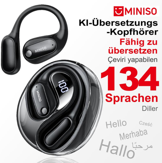 🏆#1 Bestseller ⚡⏰Kabellose OWS Bluetooth5.4-Ohrhörer mit KI-Übersetzung (passend für iOS und Android)