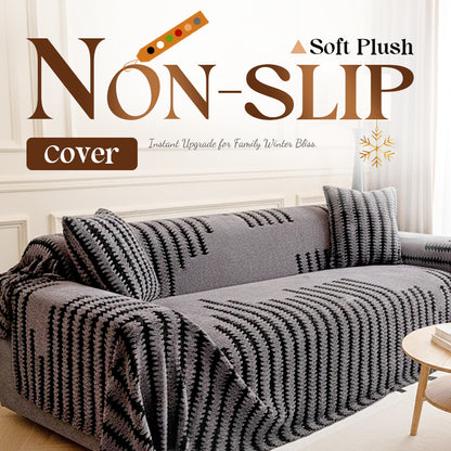 🛋️ Christmas Early Bird Special Offer 💖Soft Plush Non-Slip Couch Cover🍂