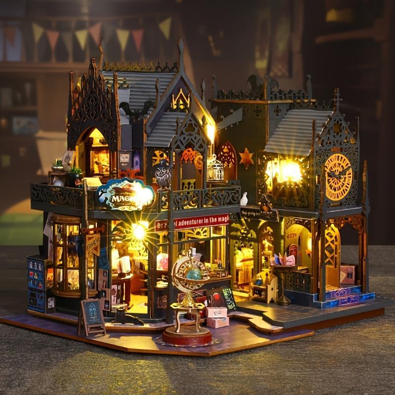 🎉 2026 Sale — Over 32,000 Sold!🏰 DIY Wooden Book Nook Kit – 3D Wooden Puzzle Mini House Model for Bookshelf Decor ✨