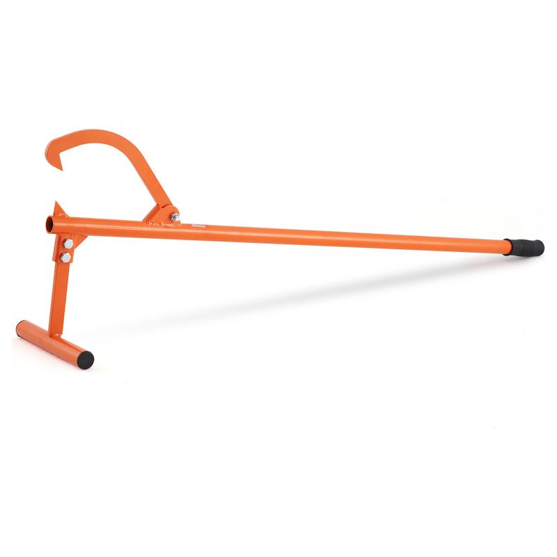 🔥VEVOR 46.5in Carbon Steel Log Lifter - Heavy-Duty Durable Construction Outdoor Forestry Tool, 48in Long Handles for Reach, Adjustable Iron Hook, Rubber Grip, Roller, Fits 15in Dia Logs, Reduces Back Strain, Assembly Required, Extends Lifespan