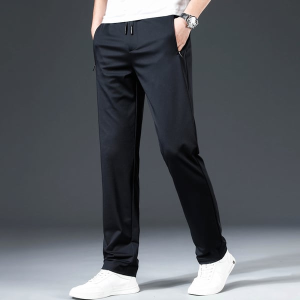 MEN'S STRAIGHT ANTI-WRINKLE CASUAL PANTS