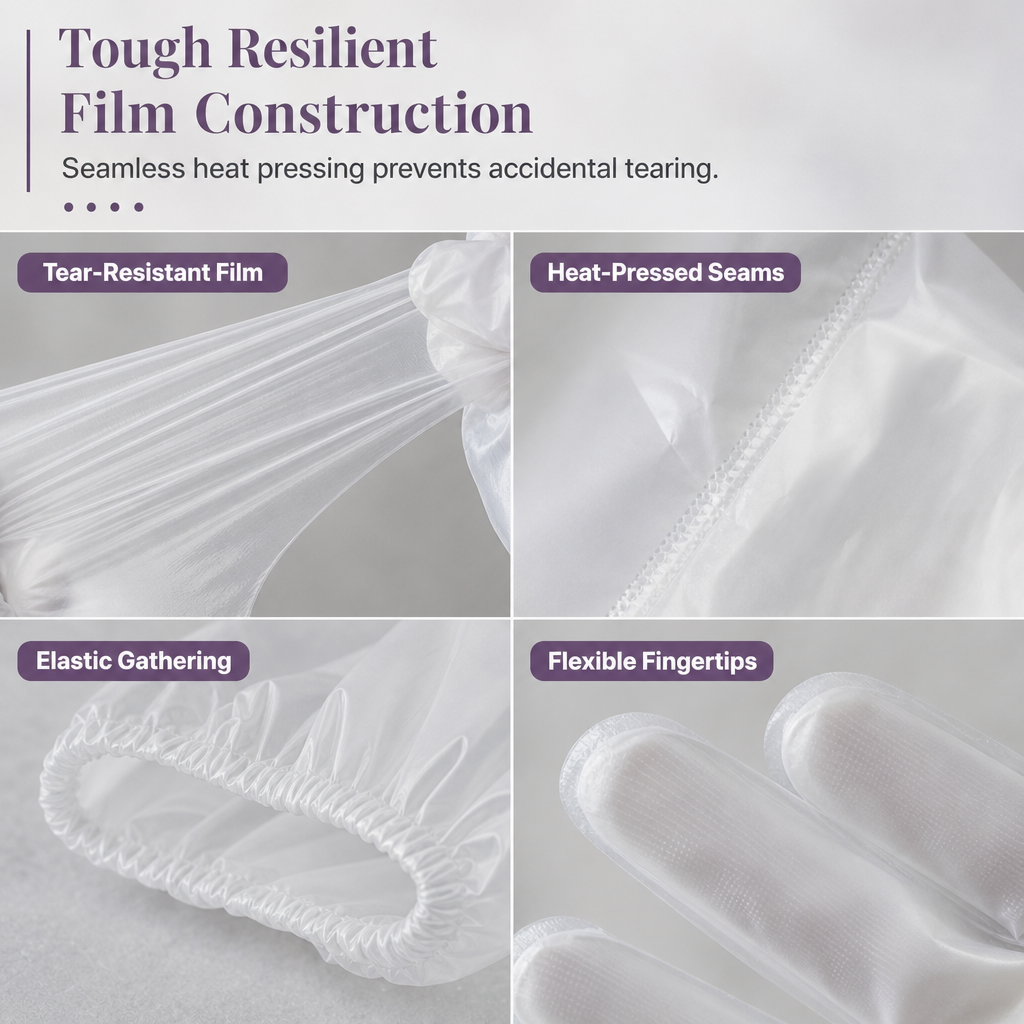 ⏳ 50% OFF! ✨ Disposable Long-Cuff Cleaning Gloves – Extended Sleeve Coverage for Splash-Prone Chores, Lightweight Film Construction, Gathered Cuff Fit & Lower-Forearm Protection – 20/50/100 Pack 🧤