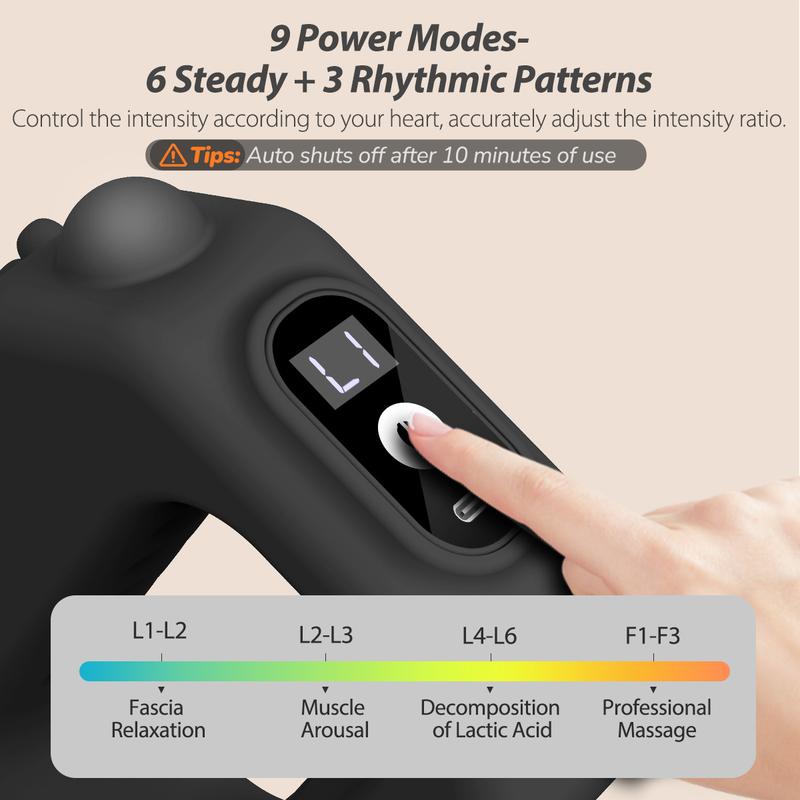 ✨3‑in‑1 Vibrating Fascia Ring Massager – Adjustable Waist Strap Portable Muscle Relief Massager for Back, Hip & Body Tension Release
