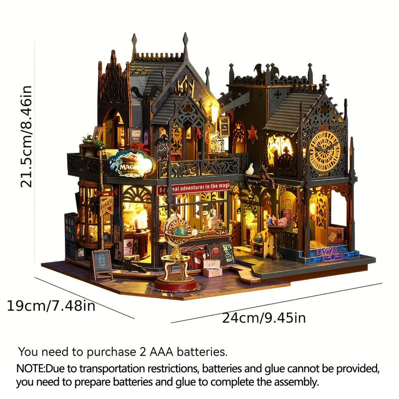 🏰 3D Wooden Puzzle DIY Book Nook Kit – Handmade Bookshelf Decoration 🎨