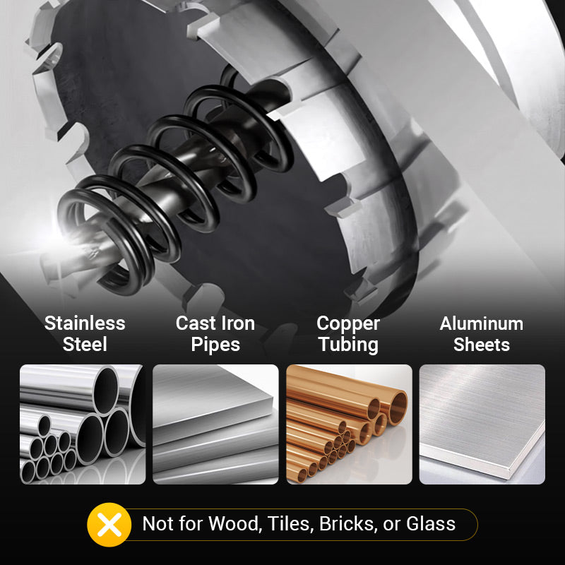 🔥Carbide-Tipped Hole Cutter for Metal