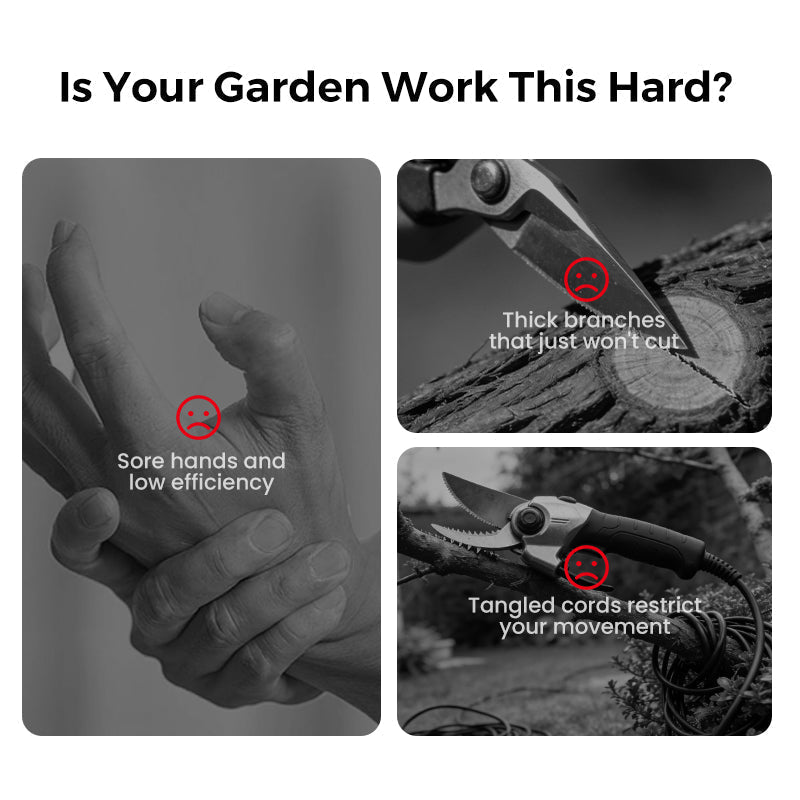 🔥 50% OFF! ✨ ELECTRIC PRUNING SHEARS - Cordless & 10mm Cutting Capacity, 2-Hour Fast Charge, Ergonomic Design for Garden and Orchard 🌿🔋