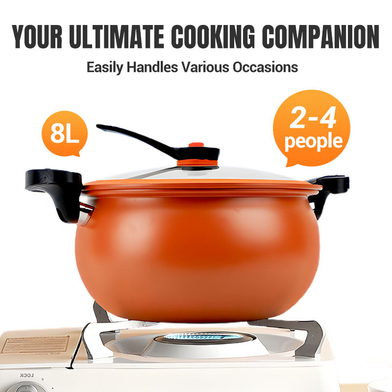 🧑‍🍳Michelin Chef Recommended🏆Multifunctional Large Capacity Non-stick Pressure Cooker