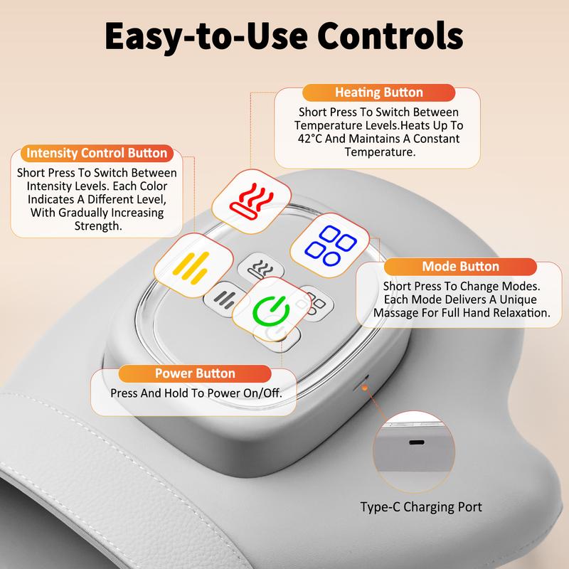 🎉 LIMITED TIME 50% OFF! 💆 Soothe Tired Hands & Wrists – Air Compression Massager with 3 Modes, 5 Intensities & Auto Timer.