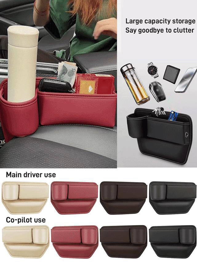 Cowhide Car Gap Storage Box