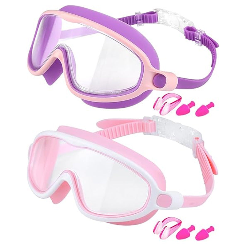 🥳2026 HOT SALE🥳 50% OFF! 🔥🏆#1 Bestselling🏊‍♀️HD children's large frame waterproof and anti-fog swimming goggles