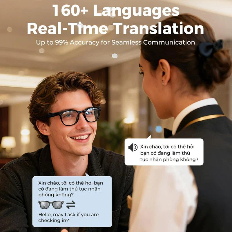 😎50% limited time offer🔥Smart AI Glasses with Photo & Video Capture