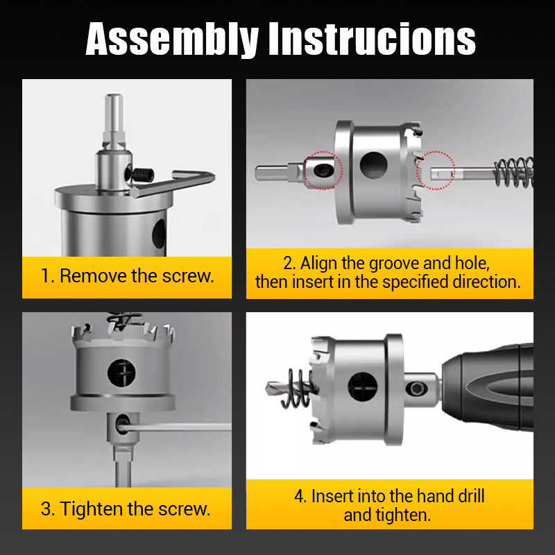 🔥Carbide-Tipped Hole Cutter for Metal