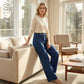 💥Women's High-Waist Wide-Leg Jeans