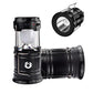 ⛺️Solar Camping Lantern- Rechargeable LED Lights, Magnetic Base & Foldable Hanging Hook- Collapsible Lamp Battery Powered Perfect for Power Outages, Hiking, Emergencies