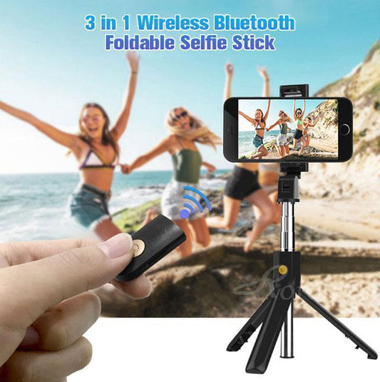 6 in 1 Wireless Bluetooth Foldable Selfie Stick