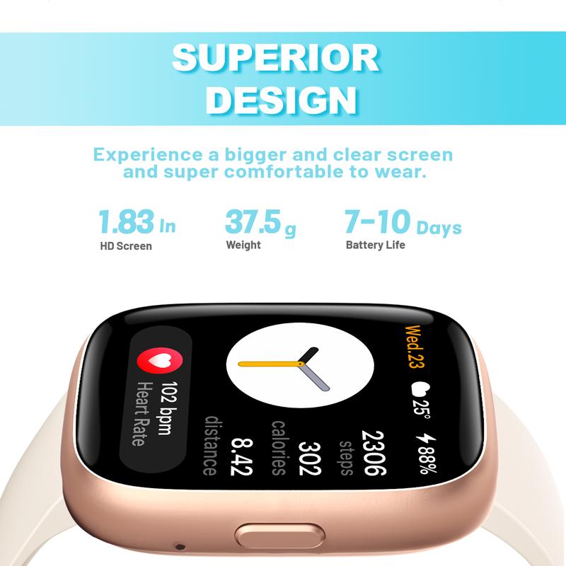🔥2026 New Items on Sale⌚ Unisex Smart Watch🎁 Answer & Make Calls🛌 Sleep Tracking🏋️ 100 Sports Modes💦 IP68 Waterproof Step Counter