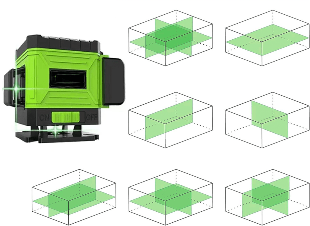 🔥50% OFF NOW!📐 Professional Green Laser Level, 360° Self-Leveling Cross Line Laser Level Tool for Tiling, Construction & Home Renovation