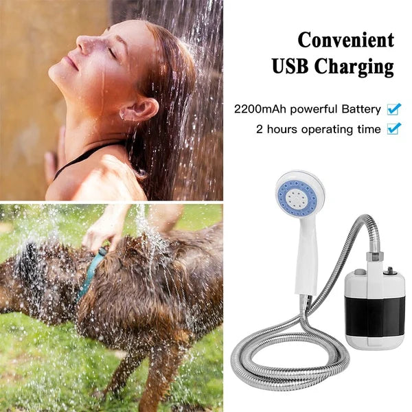 Portable USB Camping Shower for Outdoor Use