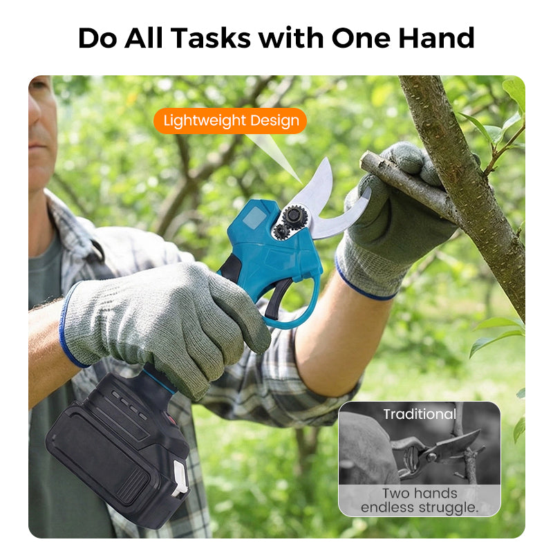 🔥 50% OFF! ✨ ELECTRIC PRUNING SHEARS - Cordless & 10mm Cutting Capacity, 2-Hour Fast Charge, Ergonomic Design for Garden and Orchard 🌿🔋