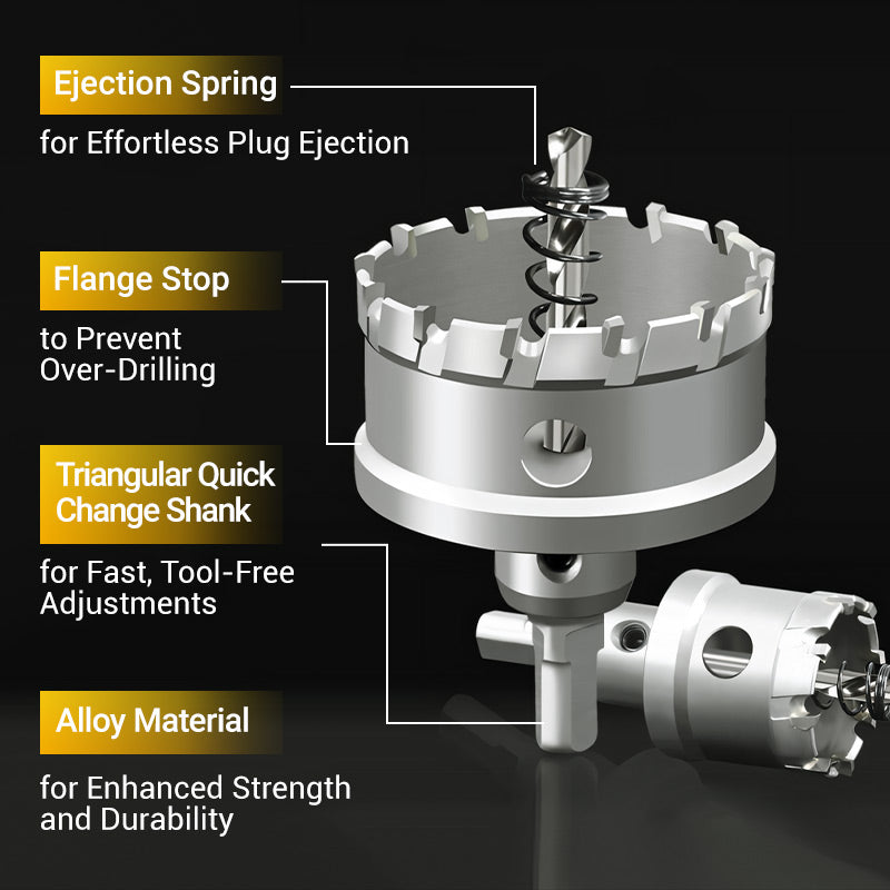 🔥Carbide-Tipped Hole Cutter for Metal